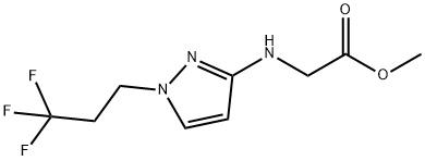 methyl N-[1-(3,3,3-trifluoropropyl)-1H-pyrazol-3-yl]glycinate Structure