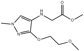 methyl N-[3-(2-methoxyethoxy)-1-methyl-1H-pyrazol-4-yl]glycinate Structure