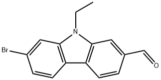 9H-Carbazole-2-carboxaldehyde, 7-bromo-9-ethyl- 结构式