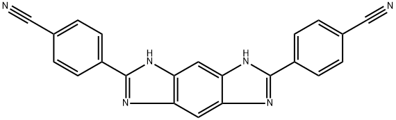 4,4'-(1,5-dihydrobenzo[1,2-d:4,5-d']diimidazole-2,6-diyl)dibenzonitrile Structure