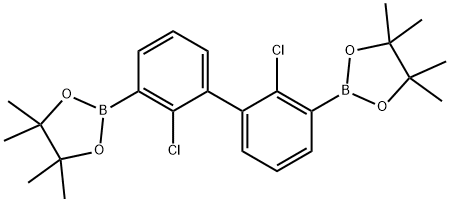 2,2'-二氯联苯-3,3'-双硼酸频哪醇酯,2248640-53-9,结构式