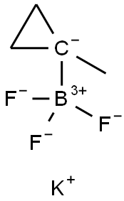 三氟(1-甲基环丙基)硼酸钾 结构式