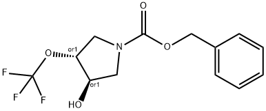 benzyl (3R,4R)-3-hydroxy-4-(trifluoromethoxy)pyrrolidine-1-carboxylate,2249925-05-9,结构式