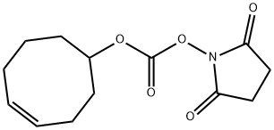 Carbonic acid, 4-cycloocten-1-yl 2,5-dioxo-1-pyrrolidinyl ester 化学構造式