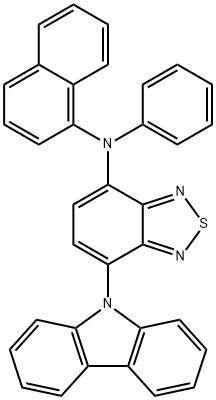 2,1,3-Benzothiadiazol-4-amine, 7-(9H-carbazol-9-yl)-N-1-naphthalenyl-N-phenyl- 结构式