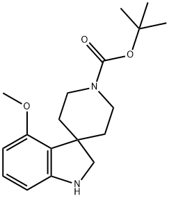 Spiro[3H-indole-3,4′-piperidine]-1′-carboxylic acid, 1,2-dihydro-4-methoxy-, 1,1… Structure