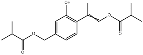 8,9-Dehydro-7,9-diisobutyryloxythymol Structure