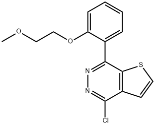 Thieno[2,3-d]pyridazine, 4-chloro-7-[2-(2-methoxyethoxy)phenyl]-,2253734-81-3,结构式