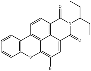 1H-?Thioxantheno[2,?1,?9-?def]?isoquinoline-?1,?3(2H)?-?dione, 5-?bromo-?2-?(1-?ethylpropyl)?- Structure