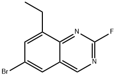 Quinazoline, 6-bromo-8-ethyl-2-fluoro- Structure