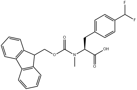 (S)-2-((((9H-fluoren-9-yl)methoxy)carbonyl)(methyl)amino)-3-(4-(difluoromethyl)phenyl)propanoic acid|(S)-2-((((9H-芴-9-基)甲氧基)羰基)(甲基)氨基)-3-(4-(二氟甲基)苯基)丙酸