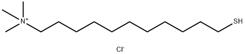 1-Undecanaminium, 11-mercapto-N,N,N-trimethyl-, chloride (1:1) 化学構造式