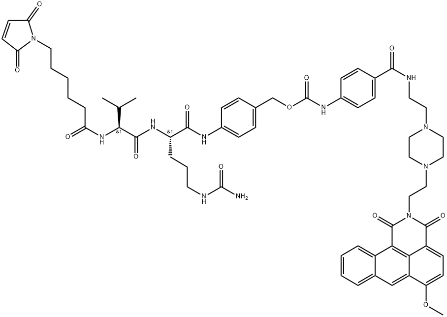 Mal-VC-PAB-ABAEP-Azonafide, 2259318-48-2, 结构式