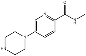 2-Pyridinecarboxamide,N-methyl-5-(1-piperazinyl)-|N-甲基-5-(哌嗪-1-基)吡啶酰胺