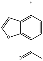 Ethanone, 1-(4-fluoro-7-benzofuranyl)- Structure