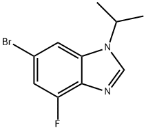 1H-Benzimidazole, 6-bromo-4-fluoro-1-(1-methylethyl)- Structure