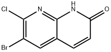 1,8-Naphthyridin-2(1H)-one, 6-bromo-7-chloro- Structure