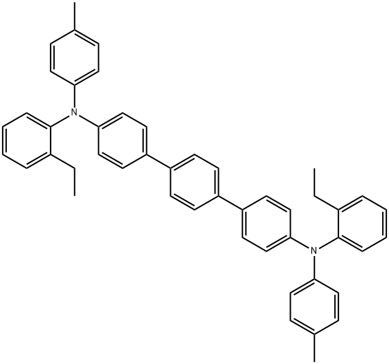 [1,1':4',1''-Terphenyl]-4,4''-diamine, N4,N4''-bis(2-ethylphenyl)-N4,N4''-bis(4-methylphenyl)-,2265887-45-2,结构式