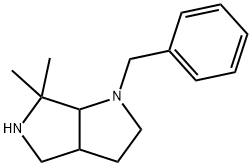 1-Benzyl-6,6-dimethyloctahydropyrrolo[3,4-b]pyrrole Struktur