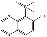 6-Quinoxalinamine, 5-(dimethylphosphinyl)- Structure