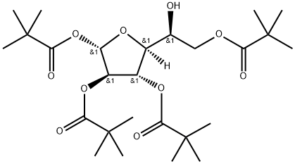 α-L-Altrofuranose, 1,2,3,6-tetrakis(2,2-dimethylpropanoate) Structure