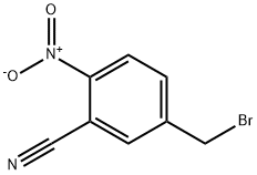 Benzonitrile, 5-(bromomethyl)-2-nitro- 化学構造式