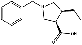 2270173-62-9 3-Pyrrolidinecarboxylic acid, 4-ethyl-1-(phenylmethyl)-, (3R,4S)-