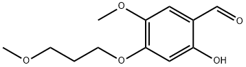 Benzaldehyde, 2-hydroxy-5-methoxy-4-(3-methoxypropoxy)- 化学構造式