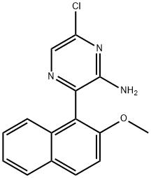 6-chloro-3-(2-methoxynaphthalen-1-yl)pyrazin-2-amine Struktur