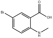 5-ブロモ-2-(メチルアミノ)安息香酸 化学構造式