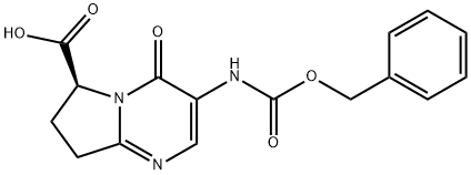 Pyrrolo[1,2-a]pyrimidine-6-carboxylic acid, 4,6,7,8-tetrahydro-4-oxo-3-[[(phenylmethoxy)carbonyl]amino]-, (6S)- 结构式