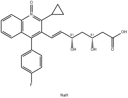 Pitavastatin Impurity 18 Sodium Salt 化学構造式