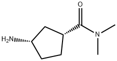 (1R,3S)-3-氨基-N,N-二甲基环戊烷-1-甲酰胺,2277471-10-8,结构式