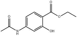 Benzoic acid, 4-(acetylamino)-2-hydroxy-, ethyl ester Structure