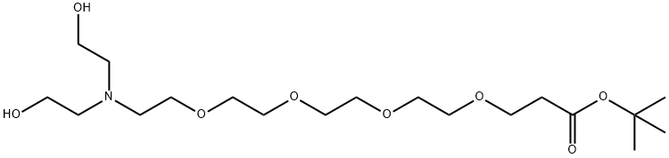 N,N-Diethanol amine-PEG4-Boc 结构式