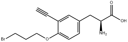L-Tyrosine, O-(3-bromopropyl)-3-ethynyl- 结构式