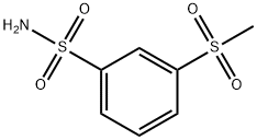 3-甲磺酰基苯-1-磺酰胺 结构式