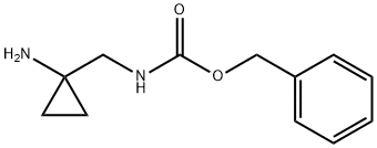 Carbamic acid, N-[(1-aminocyclopropyl)methyl]-, phenylmethyl ester Structure