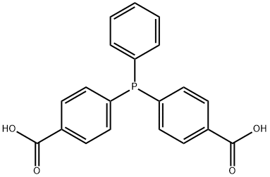 Bis(4-carboxyphenyl)phenylphosphine 化学構造式