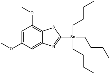 5,7-Dimethoxy-2-(tributylstannyl)benzo[d]thiazole Struktur