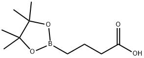 4-(Tetramethyl-1,3,2-dioxaborolan-2-yl)butanoic acid Struktur