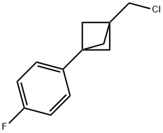 1-(Chloromethyl)-3-(4-fluorophenyl)bicyclo[1.1.1]pentane Structure