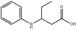 Pentanoic acid, 3-(phenylamino)- 化学構造式