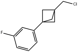 1-(Chloromethyl)-3-(3-fluorophenyl)bicyclo[1.1.1]pentane Structure