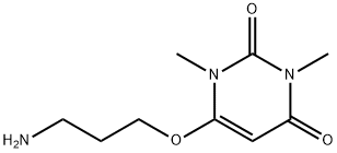2,4(1H,3H)-Pyrimidinedione, 6-(3-aminopropoxy)-1,3-dimethyl- Struktur