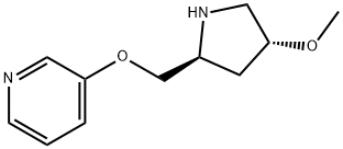 Pyridine, 3-[[(2S,4R)-4-methoxy-2-pyrrolidinyl]methoxy]- Struktur