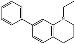 1-Ethyl-7-phenyl-1,2,3,4-tetrahydroquinoline 化学構造式