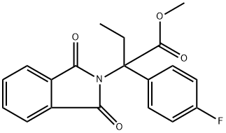 2-(1,3-二氧代异吲哚啉-2-基)-2-(4-氟苯基)丁酸甲酯,2288708-83-6,结构式