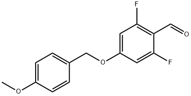 2,6-Difluoro-4-[(4-methoxyphenyl)methoxy]benzaldehyde Structure