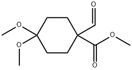 Methyl 1-formyl-4,4-dimethoxycyclohexane-1-carboxylate Structure